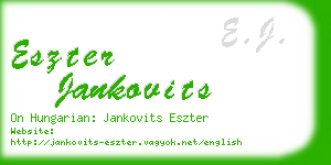 eszter jankovits business card